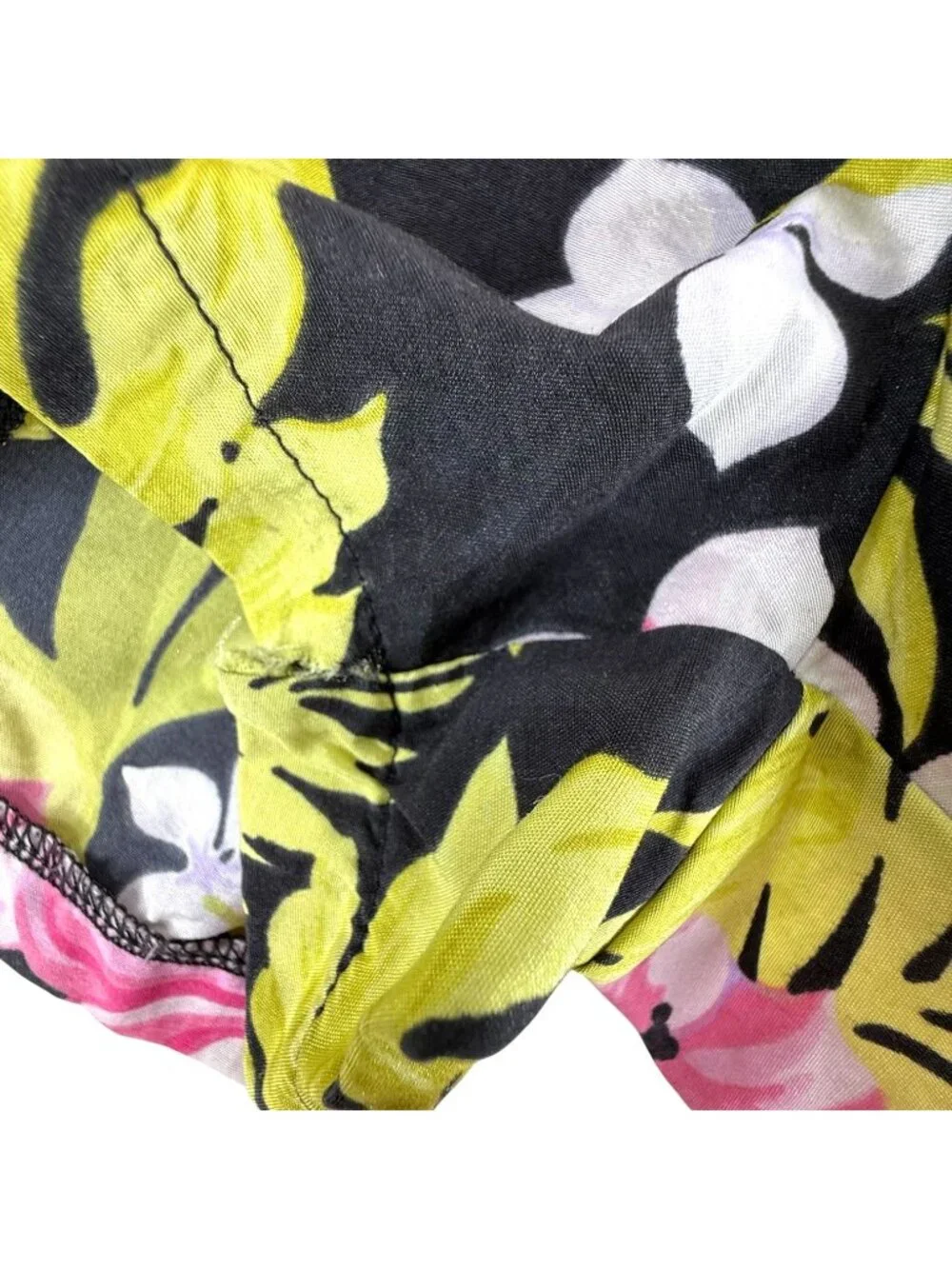 Catalina Womens Swim Bottom Skort Size 12 14 Skirt Short Hawaiian Print Damage - Picture 5 of 8